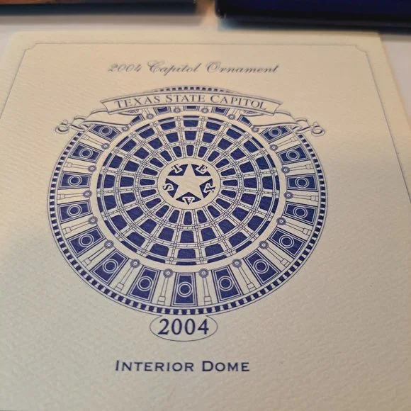 Texas State Capitol Interior Dome 2004 Christmas Holiday Ornament Collectible - Picture 4 of 12